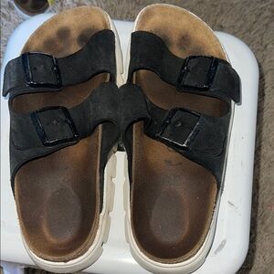 Birkenstock Papillo Platform Black Sandals